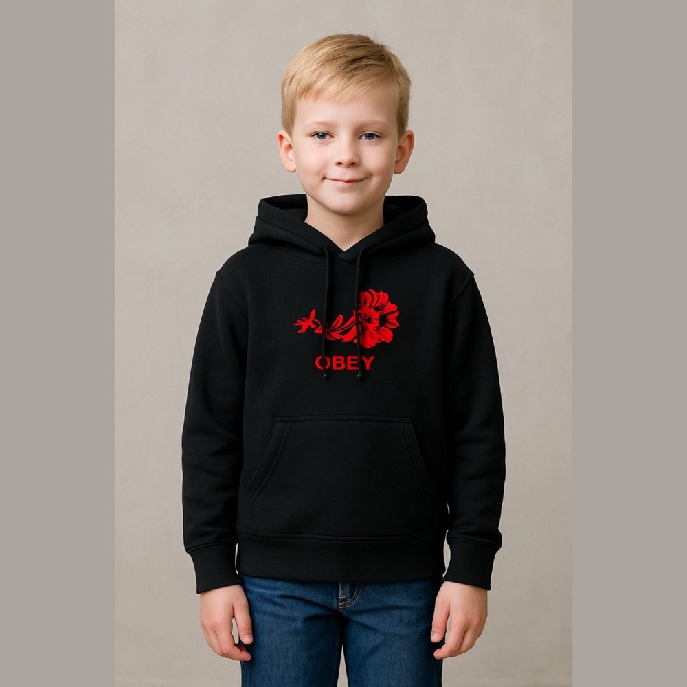 Kids obey hoodie